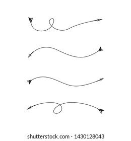 curved arrows and bend bows element set