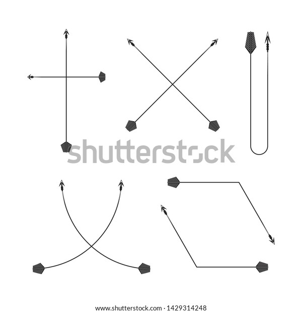 Vector Design Curved Arrow Shape Infinity Stock Vector (Royalty Free)  2234222909 | Shutterstock