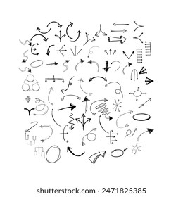 Curved Arrows of different shapes