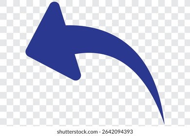 curved arrows isolated on white background. Curved arrows, hand drawn curved arrows. red curve arrow icon vector illustration
