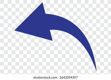 curved arrows isolated on white background. Curved arrows, hand drawn curved arrows. red curve arrow icon vector illustration