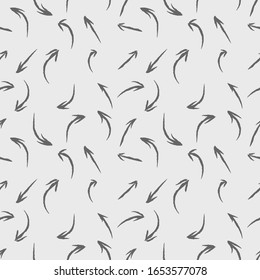 Nahtlose Vektorillustration der gekurbelten Pfeile