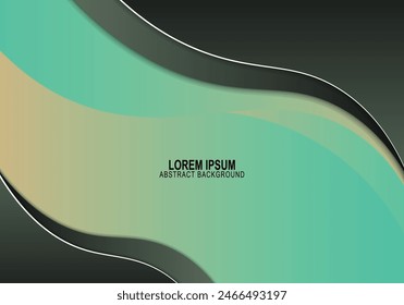 Curved background. Vector illustration. Abstract background.