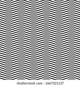 Curved, bent lines pattern. Sinuous, billowy stripes geometric illustration