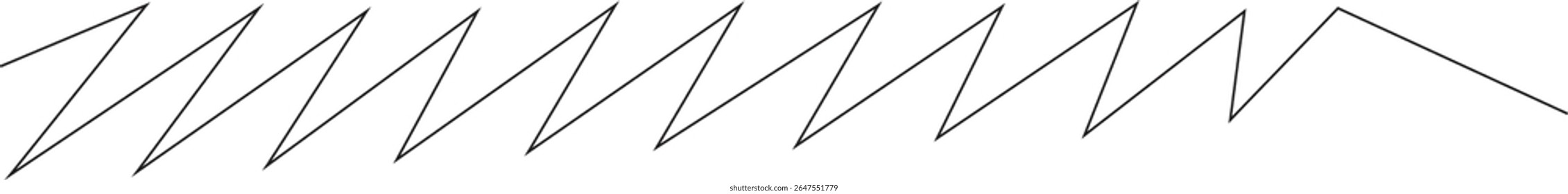 Curved black long lines on white, Wavy line horizontal divider outline horizontal divider outline vector illustration. Curved black long lines seamless pattern isolated squiggly linear doodle shapes.	