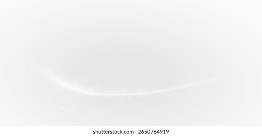 Curved Blue Light Trail PNG .Shiny Laser Beam Breaking into Glowing Line with Bright Tail for Fast Motion Concept, Night Road, or Sci-Fi Overlay Effects