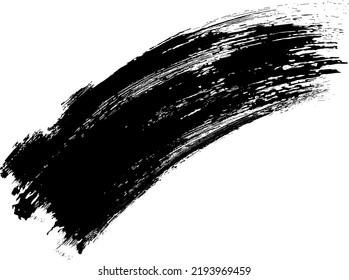 curved brush stroke vector illustration. Grunge Paint stripe Vector brush Stroke, Hand Drawn Brush strokes