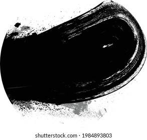 Curva de pincel curvada. Plantilla de diseño del logotipo del vector.