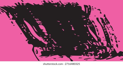 Traçado curvo do pincel . Modelo de design de logotipo de vetor . Torcer Formas Grunge . Vestígios de rímel.