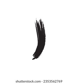 Curved Brush Stroke vector template illustration logo design