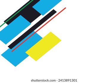 Curved colored lines on a white background.