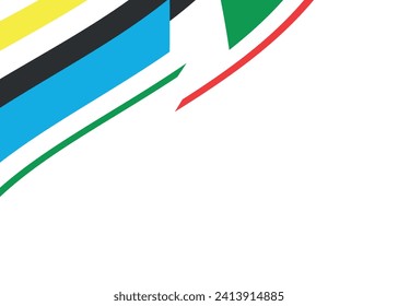 Curved colored lines on a white background.