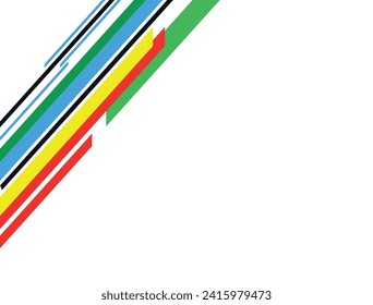 Curved colored lines on a white background.