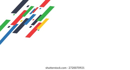 Líneas curvas de colores sobre un fondo blanco.