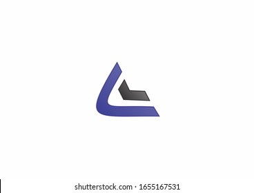 curved corner vector logo design concept