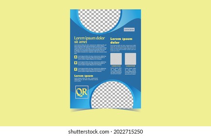 Curved Corporate Flyer design for your brand, business, company promotions 