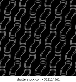 Curved cylinder background. Seamless pattern. Vector.