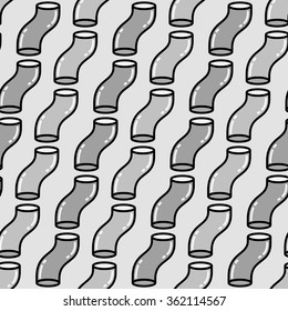 Curved cylinder background. Seamless pattern. Vector.