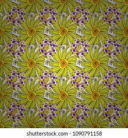 Curved doodling background. Raster illustration. Tracery in Mehndi style. Ethnic colorful doodle texture in beige, gray and brown colors.