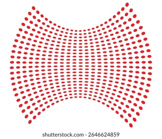 Padrão de Ilusão de Grade de Pontos Curvos para Design de Efeitos Visuais