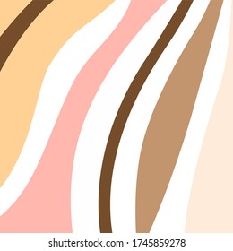 curved flat colored lines abstract background vector image