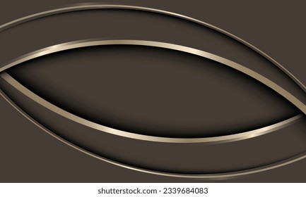 capas de solapamiento geométrico curvado con fondo de línea de banda. Elegante estilo de lujo para su web.