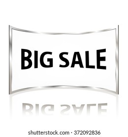 Curved Glass frame for text