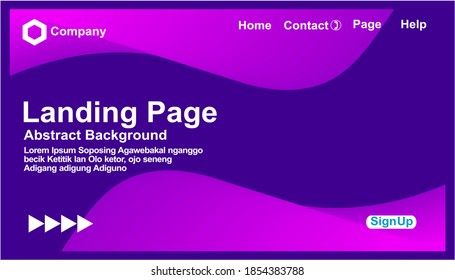 curved gradient purple lines vector design website landing page background for business, or any app