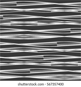 Curved grid pattern, seamless vector background.