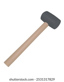 Ferramenta martelo curvo, ilustração vetorial