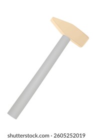 Curved hammer tool, vector illustration