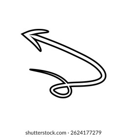 Curved Hand Drawn Arrows Set, hand drawn brush stock arrow, paint brush arrow Swirly Directional Pointers for Highlight, Emphasis, and Presentation Design
