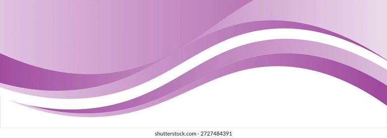 Elemento de cabeçalho e rodapé curvos . Abstrack roxo com ondas . onda roxo e moderno design moderno na moda