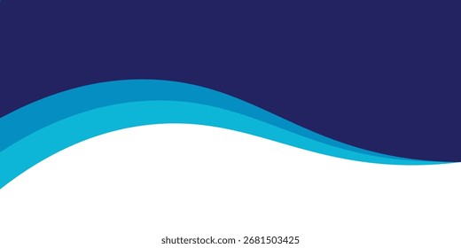 Elemento de encabezado y pie de página curvo. Vector 