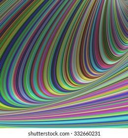 Curved illusion - abstract background design