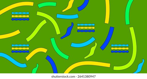 Curved line background with simple abstract shape but still looks elegant. Collection bundle textured vector background with abstract line shapes, collection abstract background pattern shape