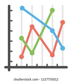 
a curved line graph symbolizing control chart 
