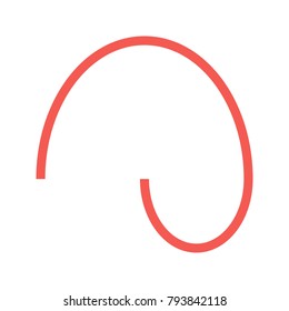 Curved Line icon