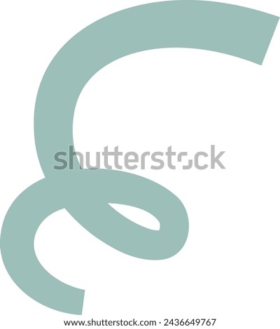 Curved Line Icon Vector Illustration