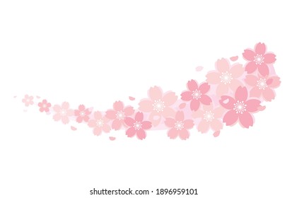 桜 吹雪 のイラスト素材 画像 ベクター画像 Shutterstock