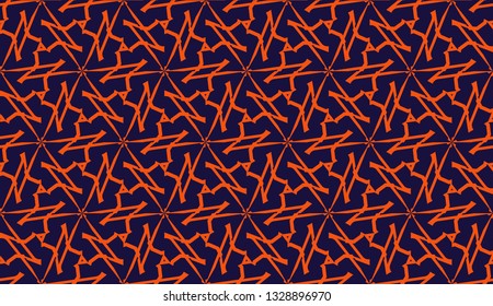 Curved line in triangles style. Vector illustration. CFor interior wallpaper, smart design, fashion print