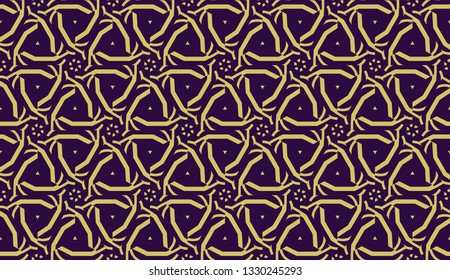 Curved line in triangles style. Vector illustration. CFor interior wallpaper, smart design, fashion print