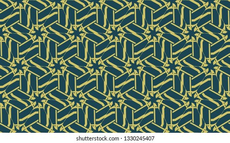 Curved line in triangles style. Vector illustration. CFor interior wallpaper, smart design, fashion print