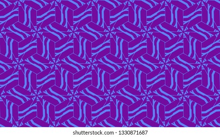 Curved line in triangles style. Vector illustration. Decorative design for For interior wallpaper, smart design, fashion print.