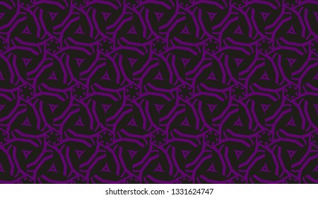 Curved line in triangles style. Vector illustration. CFor interior wallpaper, smart design, fashion print