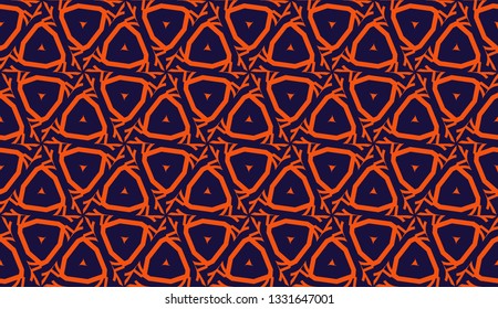 Curved line in triangles style. Vector illustration. CFor interior wallpaper, smart design, fashion print