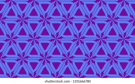 Curved line in triangles style. Vector illustration. Decorative design for For interior wallpaper, smart design, fashion print.