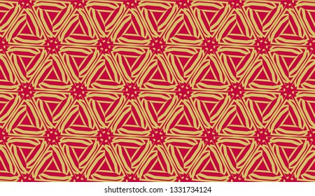 Curved line in triangles style. Vector illustration. CFor interior wallpaper, smart design, fashion print