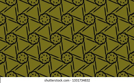 Curved line in triangles style. Vector illustration. CFor interior wallpaper, smart design, fashion print