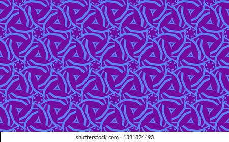 Curved line in triangles style. Vector illustration. Decorative design for For interior wallpaper, smart design, fashion print.